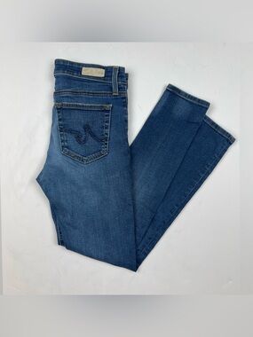 Adriano Goldschmied AG Denim Skinny Jeans Distressed Faded 27 Embroidered